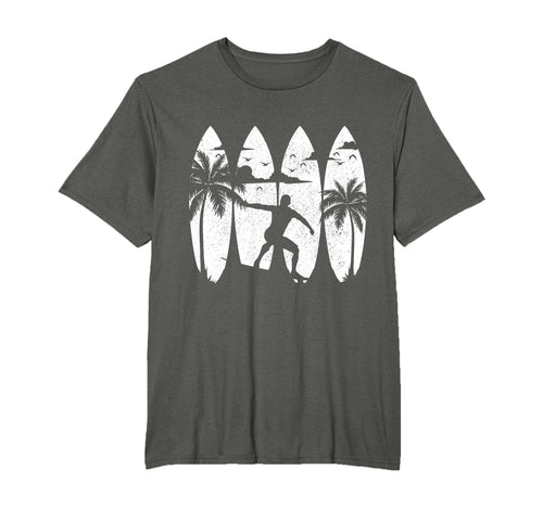 Surfer Surfboard Surfing Beach T-Shirt - Custom Art Print for Adults - T-Shirt, Sweatshirt, Hoodie