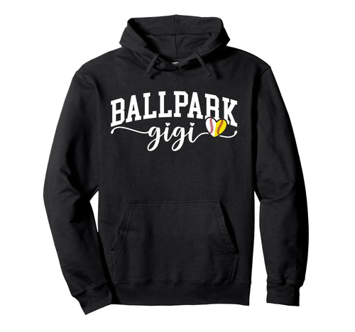 Ballpark Gigi Grandma Softball Baseball Hoodie - Trendy Graphic Unisex - T-Shirt, Sweatshirt, Hoodie