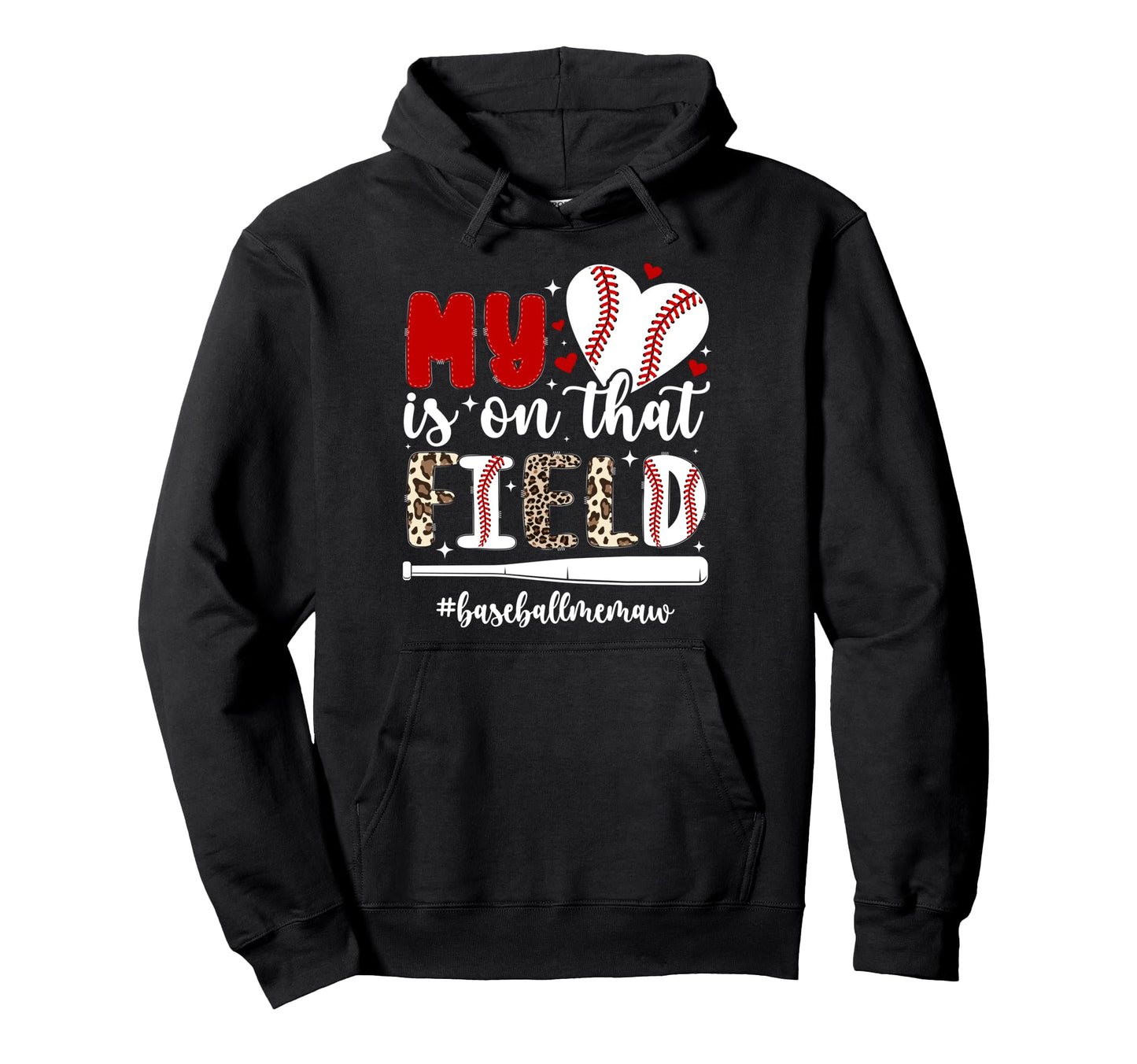 That Field Baseball Memaw Baseball Hoodie - Aesthetic Graphic for Adults - T-Shirt, Sweatshirt, Hoodie