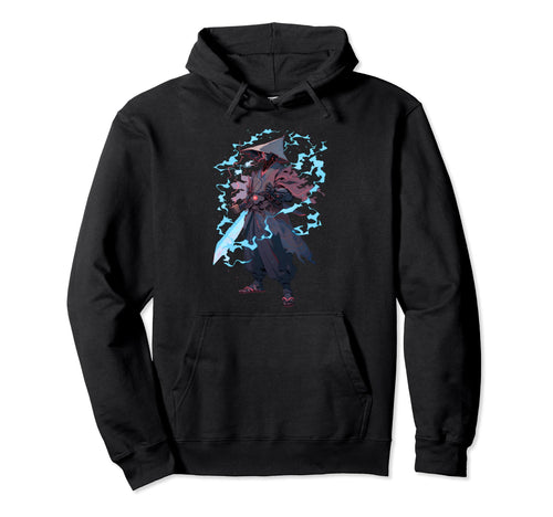 Demonic Cyber Samurai Shounen Manga Hoodie - Minimalist Print Unisex - T-Shirt, Sweatshirt, Hoodie