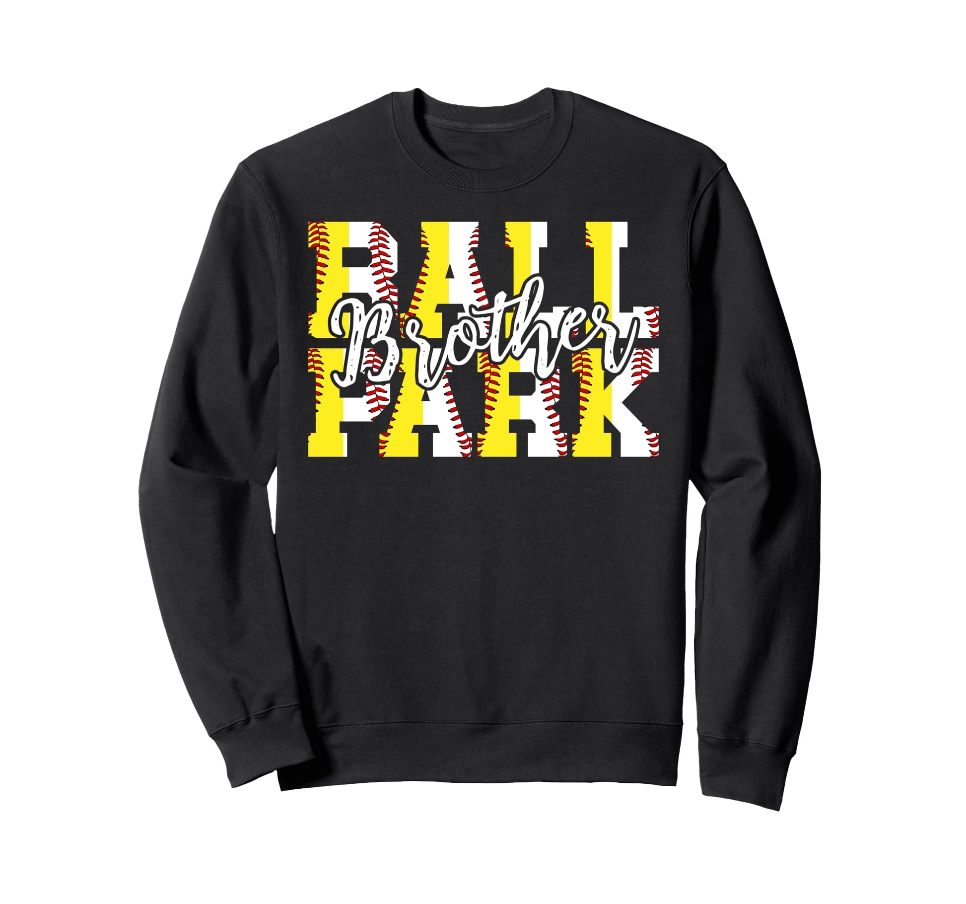 Ballpark Brother Baseball Softball Sweatshirt - Unique Graphic Unisex - T-Shirt, Sweatshirt, Hoodie