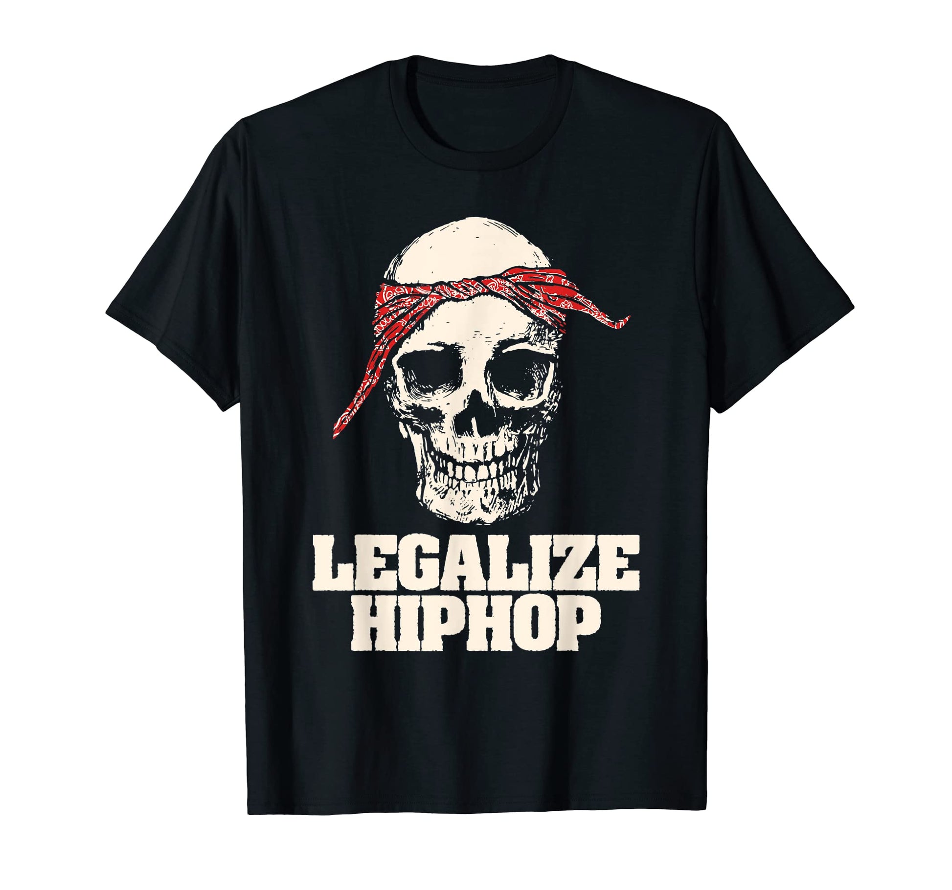 Legalize Hiphop Skull Do Rag Bandana T-Shirt - Minimalist Print for Adults - T-Shirt, Sweatshirt, Hoodie