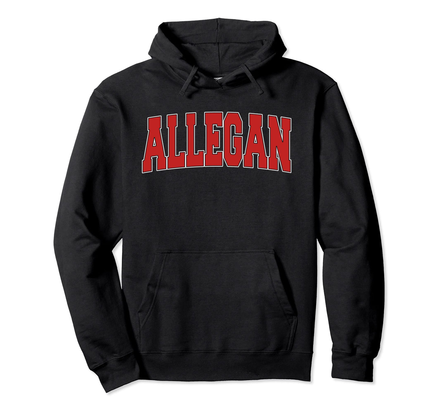 Allegan Mi Michigan Varsity Usa Hoodie - Fun Novelty Design for Adults - T-Shirt, Sweatshirt, Hoodie