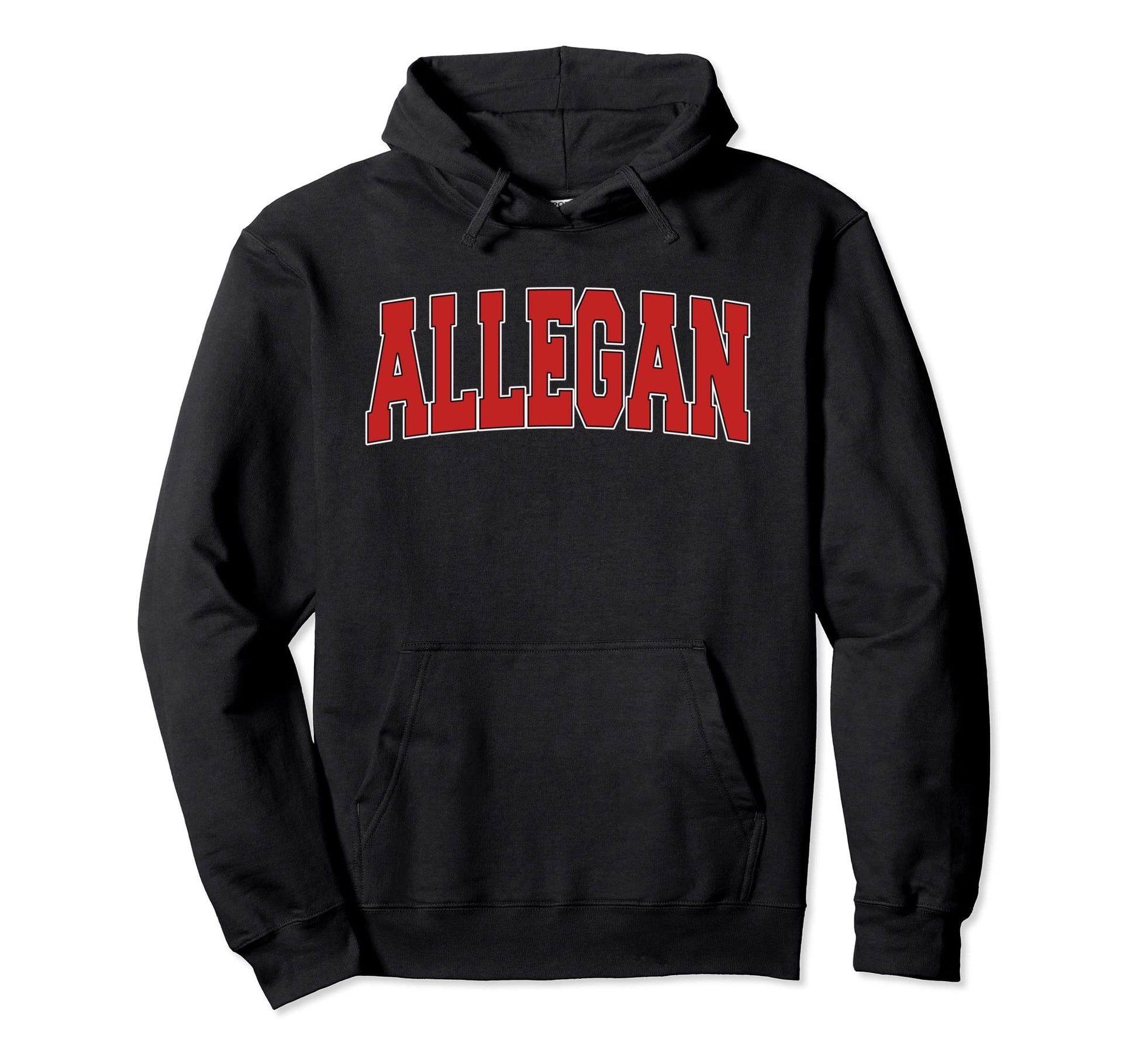 Allegan Mi Michigan Varsity Usa Hoodie - Fun Novelty Design for Adults - T-Shirt, Sweatshirt, Hoodie