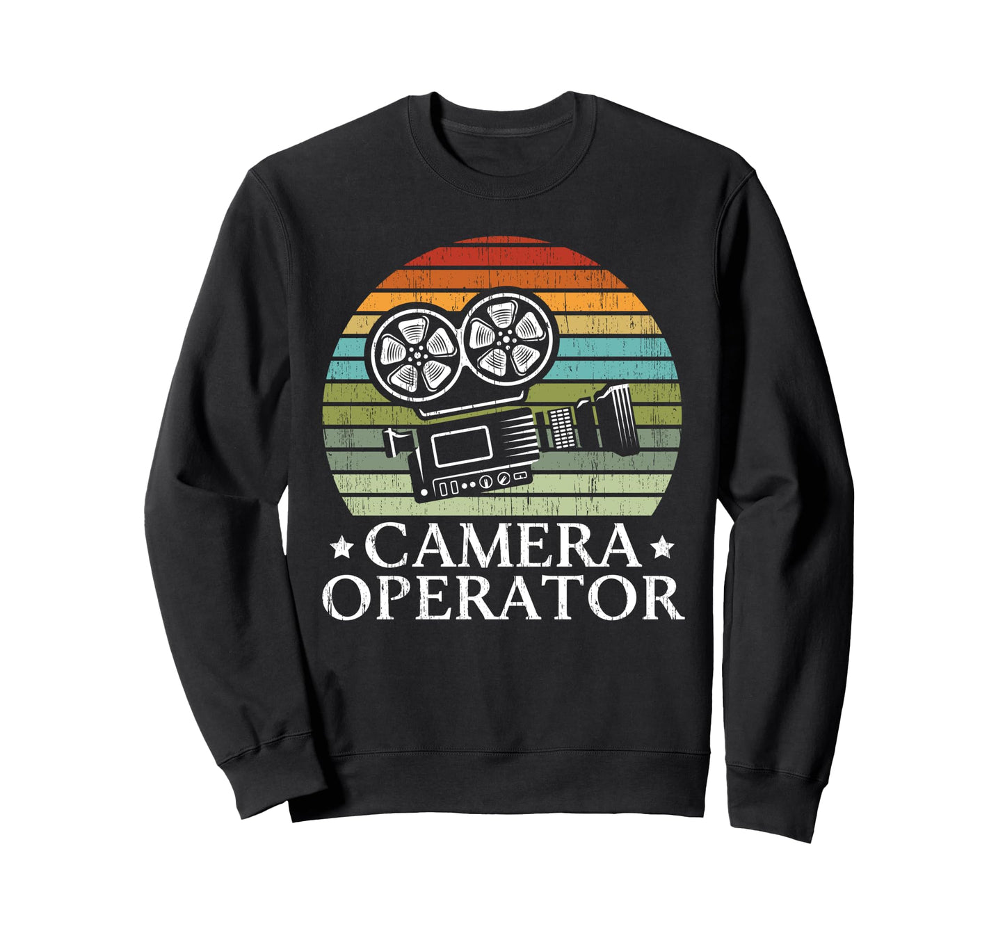 Cameraman Video Film Camera Sweatshirt - Trendy Graphic for Adults - T-Shirt, Sweatshirt, Hoodie