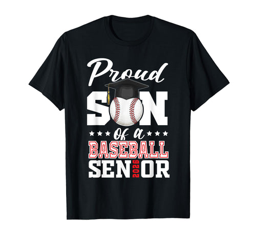 Proud Son Baseball Senior 2026 Graduation T-Shirt - Novelty Apparel Unisex - T-Shirt, Sweatshirt, Hoodie