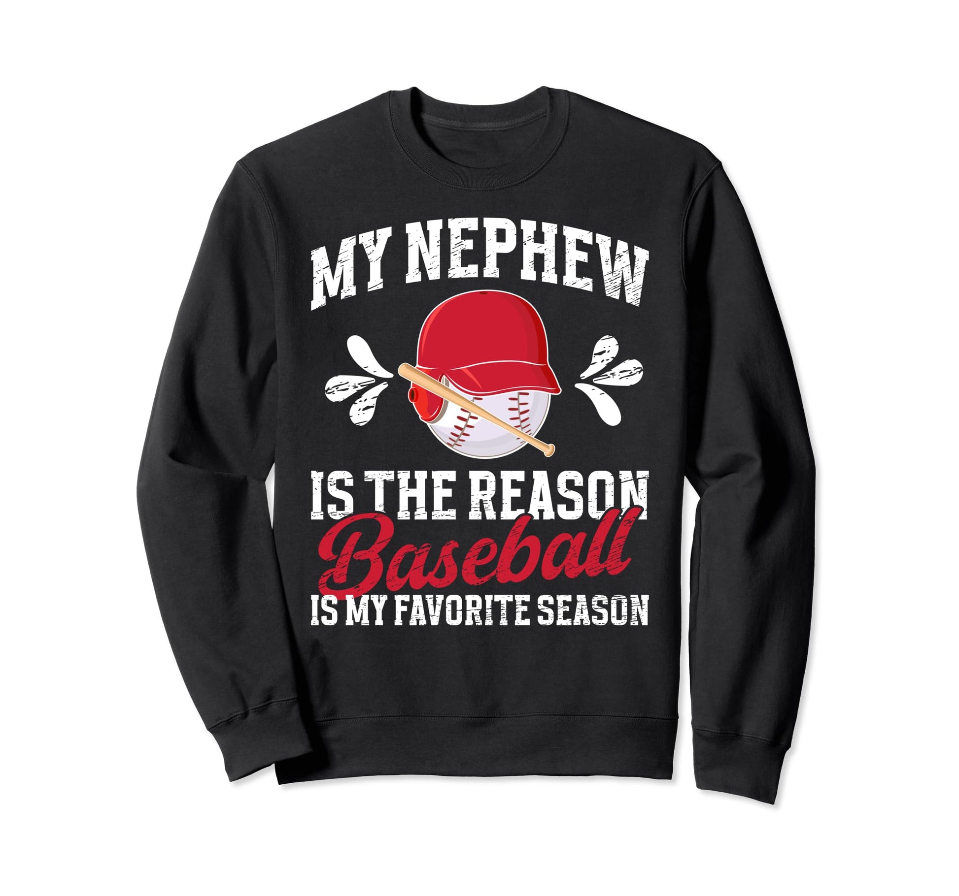 My Favorite Season Baseball Aunt Sweatshirt - Graphic Print Men Women - T-Shirt, Sweatshirt, Hoodie