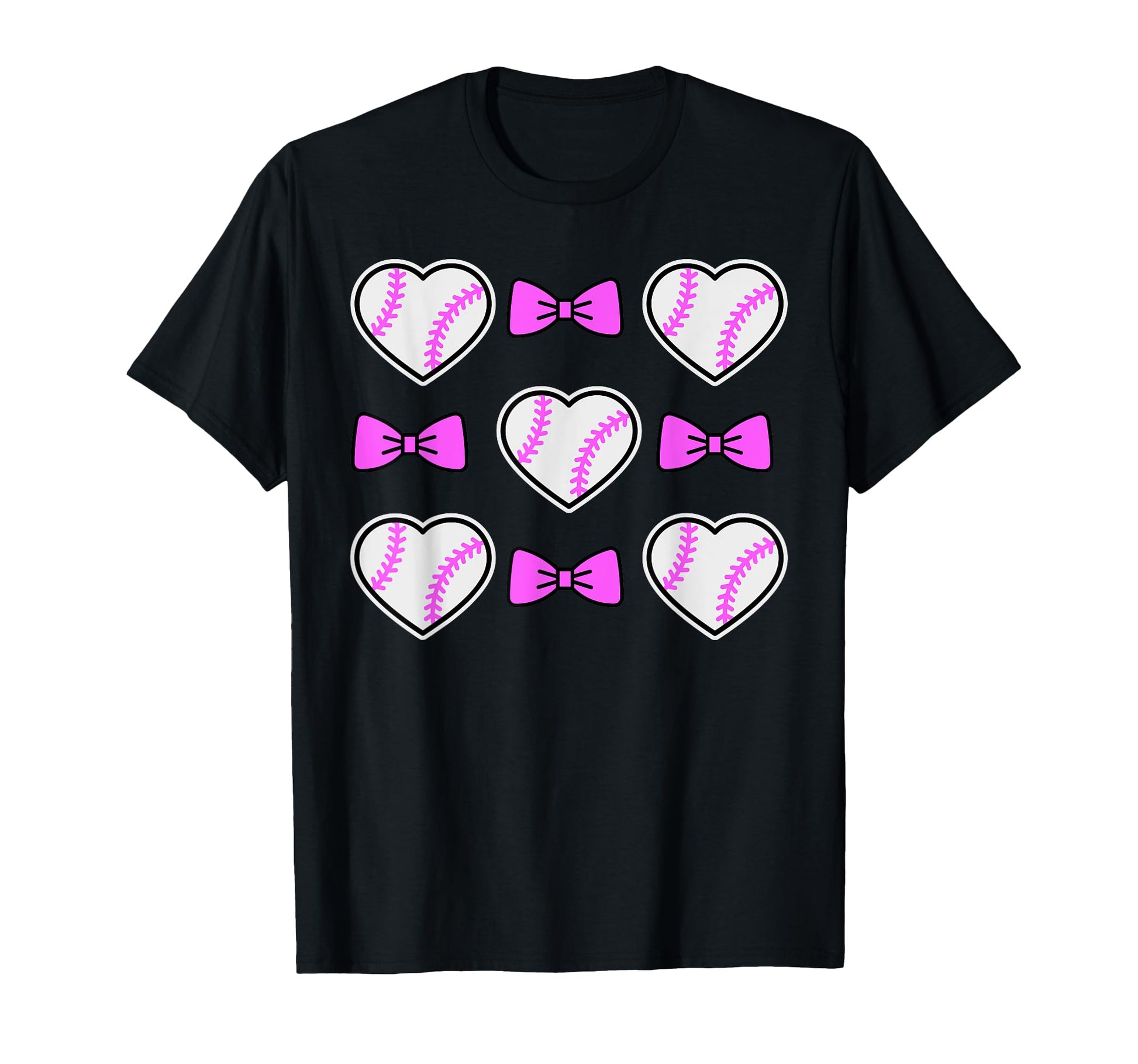 Coquette Bow Baseball Mom Mothers Day T-Shirt - Graphic Print for Adults - T-Shirt, Sweatshirt, Hoodie