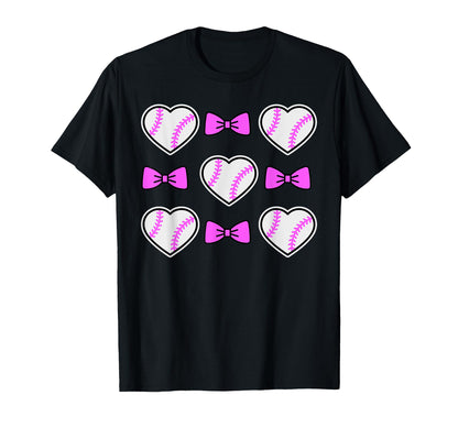 Coquette Bow Baseball Mom Mothers Day T-Shirt - Graphic Print for Adults - T-Shirt, Sweatshirt, Hoodie