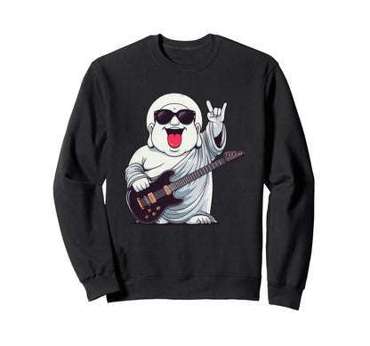 Funny Buddha Rock Music Guitar Sweatshirt - Custom Art Print for Adults - T-Shirt, Sweatshirt, Hoodie