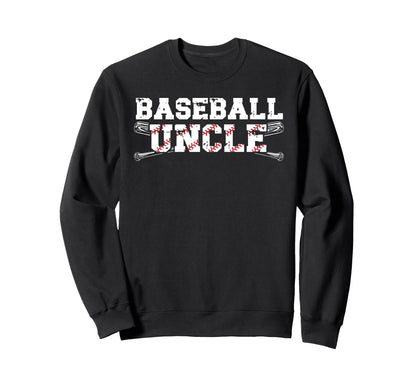 Baseball Uncle Proud Baseball Player Sweatshirt - Graphic Print Men Women - T-Shirt, Sweatshirt, Hoodie