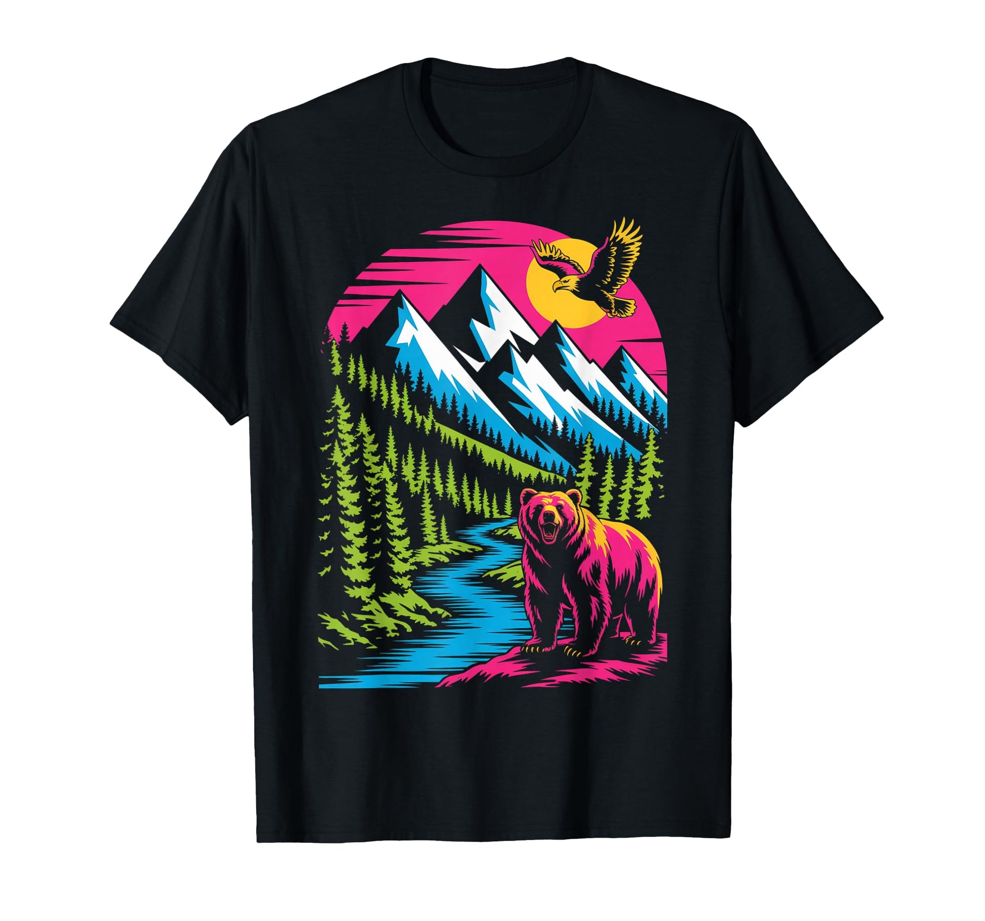 Wildlife Nature Inspired Usa T-Shirt - Casual Everyday Wear for Adults - T-Shirt, Sweatshirt, Hoodie