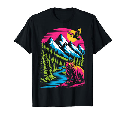Wildlife Nature Inspired Usa T-Shirt - Casual Everyday Wear for Adults - T-Shirt, Sweatshirt, Hoodie