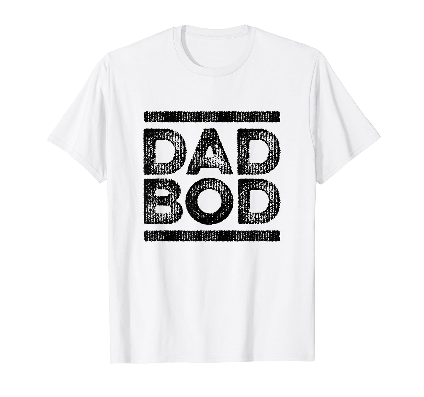 Dad Bod Faded Stripe 80S T-Shirt - Graphic Print Men Women - T-Shirt, Sweatshirt, Hoodie