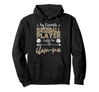 My Favorite Baseball Player Calls Me Glam Hoodie - Minimalist Print Unisex - T-Shirt, Sweatshirt, Hoodie