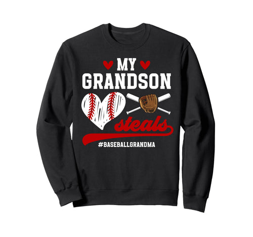 Funny Baseball Grandma Baseball Sweatshirt - Graphic Print Men Women - T-Shirt, Sweatshirt, Hoodie