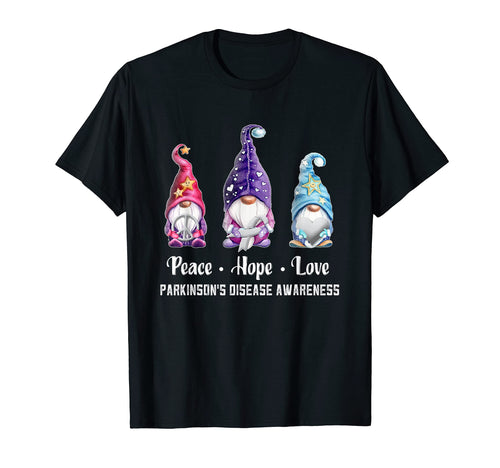 Peace Hope Love Gnomes Parkinsons T-Shirt - Aesthetic Graphic Men Women - T-Shirt, Sweatshirt, Hoodie