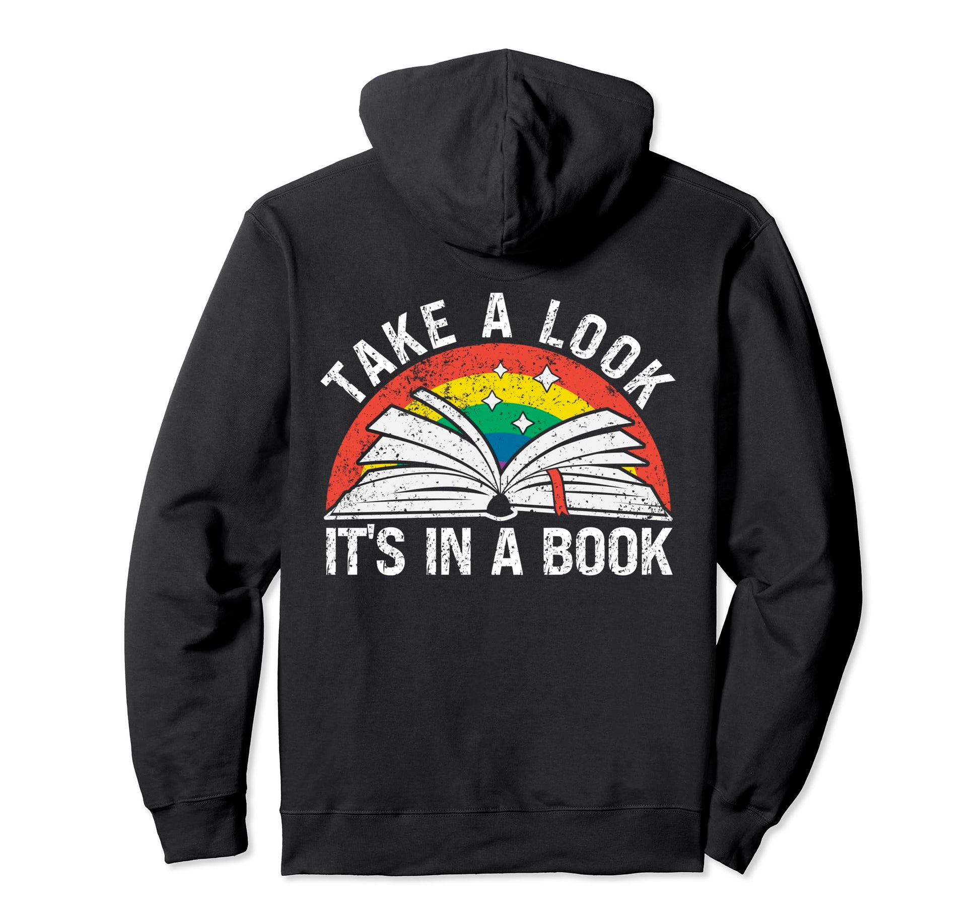 Take Its Book Reading Rainbow Hoodie - Streetwear Style Men Women - T-Shirt, Sweatshirt, Hoodie