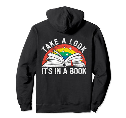 Take Its Book Reading Rainbow Hoodie - Streetwear Style Men Women - T-Shirt, Sweatshirt, Hoodie