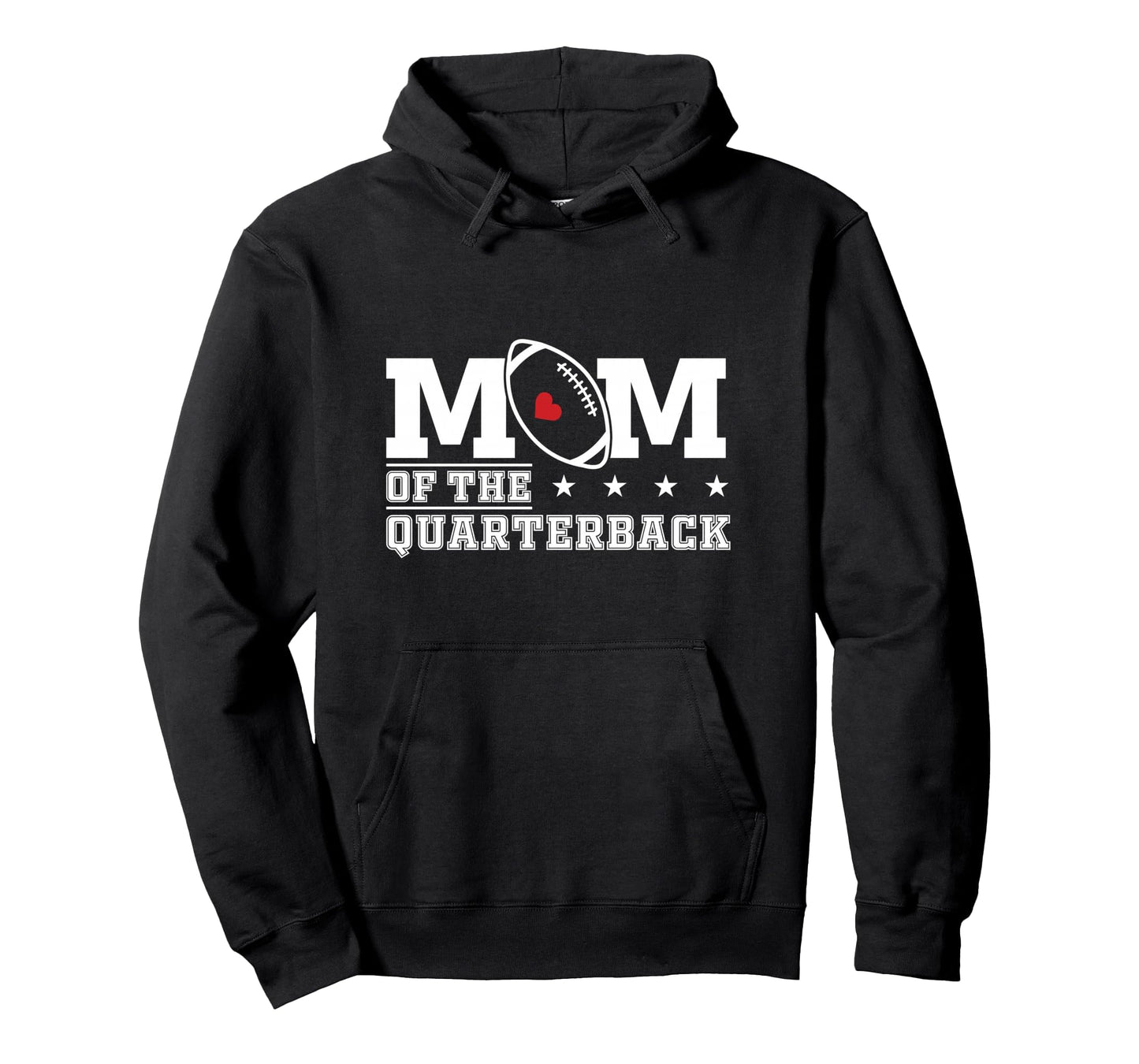 Mom Quarterback Football Cheer Game Hoodie - Minimalist Print Unisex - T-Shirt, Sweatshirt, Hoodie