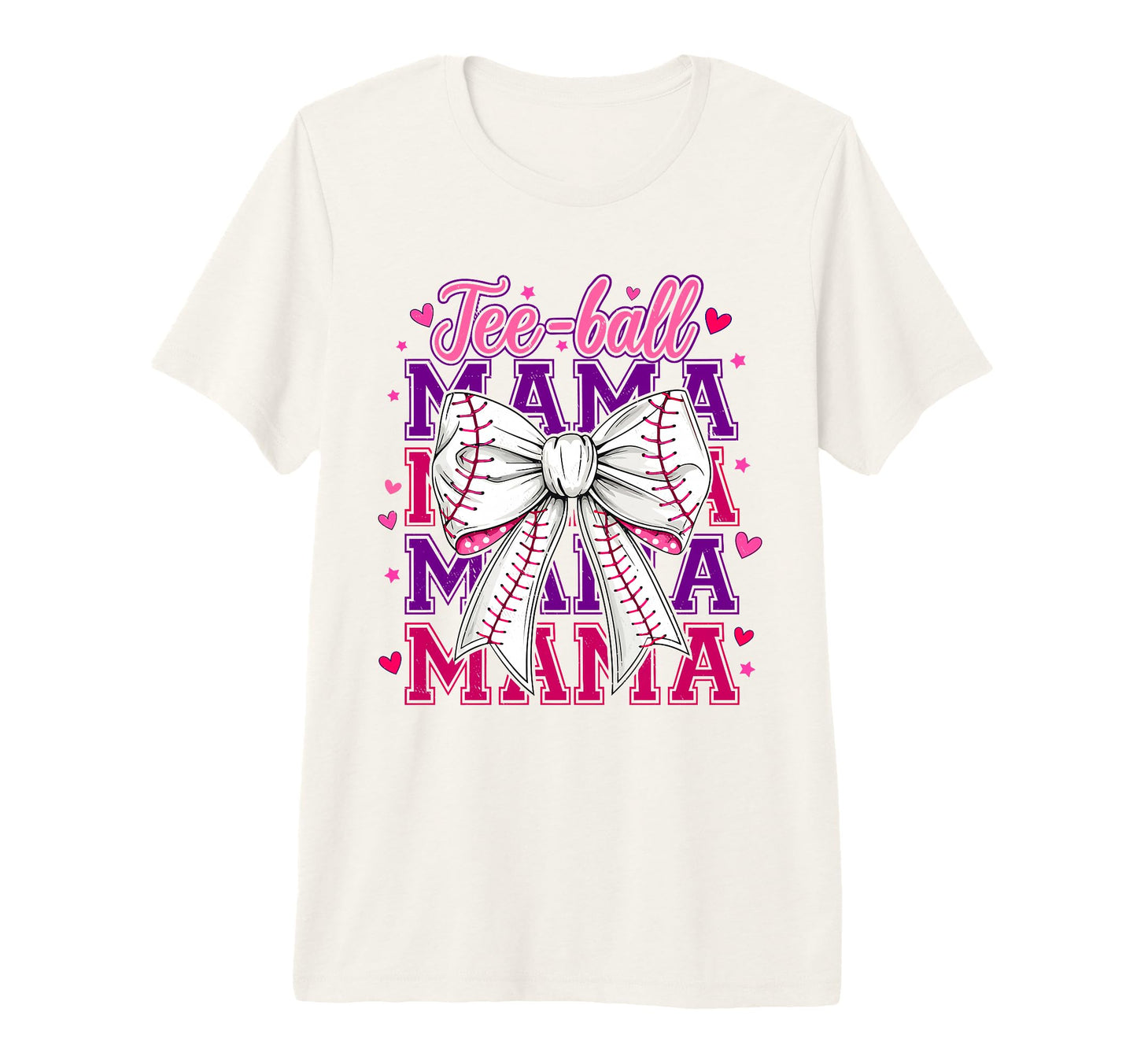 T Ball Mama Baseball Mom Coquette Bow T-Shirt - Trendy Graphic Men Women - T-Shirt, Sweatshirt, Hoodie