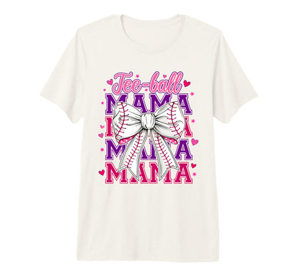 T Ball Mama Baseball Mom Coquette Bow T-Shirt - Trendy Graphic Men Women - T-Shirt, Sweatshirt, Hoodie