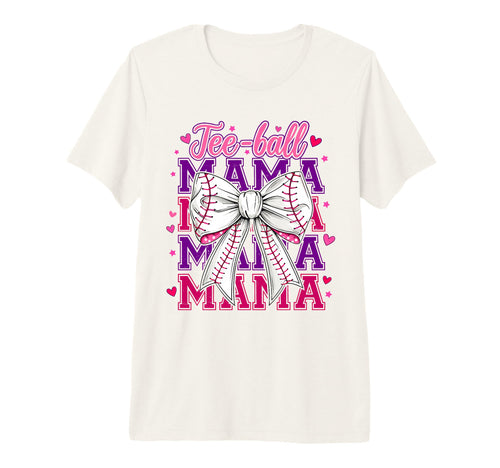 T Ball Mama Baseball Mom Coquette Bow T-Shirt - Trendy Graphic Men Women - T-Shirt, Sweatshirt, Hoodie
