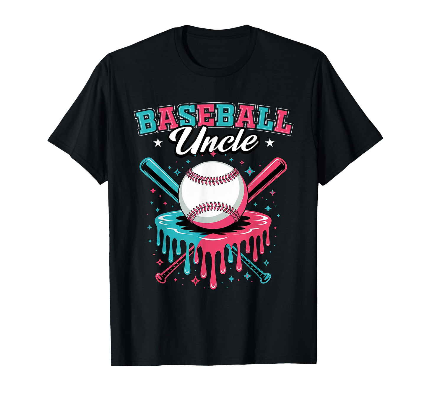 Baseball Uncle Drip Ice Cream T-Shirt - Casual Everyday Wear for Adults - T-Shirt, Sweatshirt, Hoodie