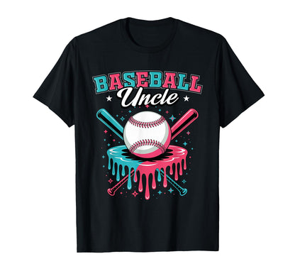 Baseball Uncle Drip Ice Cream T-Shirt - Casual Everyday Wear for Adults - T-Shirt, Sweatshirt, Hoodie
