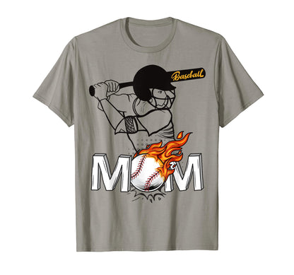 Proud Baseball Mom Sports Softball T-Shirt - Fun Novelty Design Unisex - T-Shirt, Sweatshirt, Hoodie