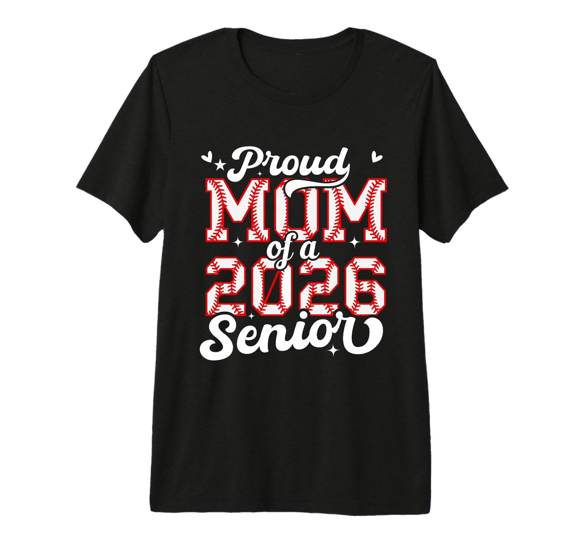 Senior Mom Class 2026 Baseball Player T-Shirt - Graphic Print Unisex - T-Shirt, Sweatshirt, Hoodie