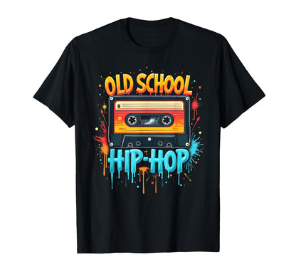 Playful Old School Hiphop Cassette T-Shirt - Aesthetic Graphic Men Women - T-Shirt, Sweatshirt, Hoodie