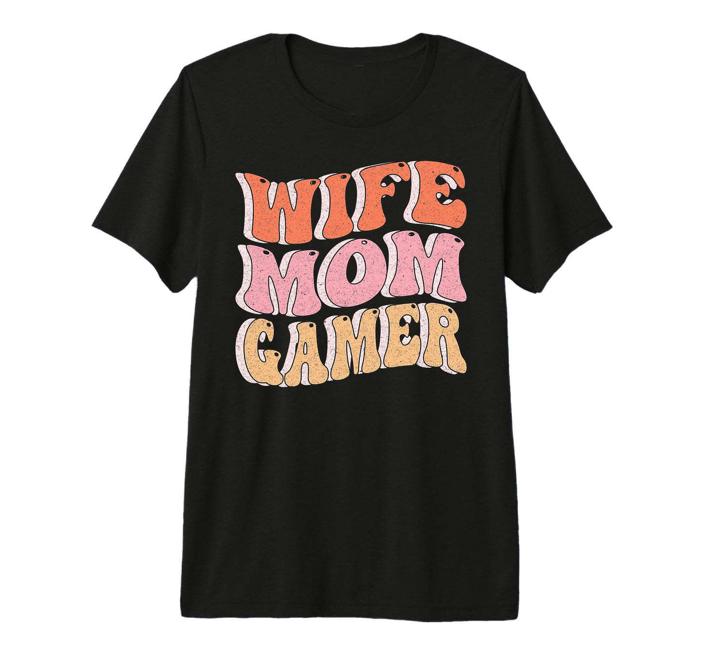 Wife Mom Gamer Mothers Day Gaming Tri T-Shirt - Novelty Apparel for Adults - T-Shirt, Sweatshirt, Hoodie