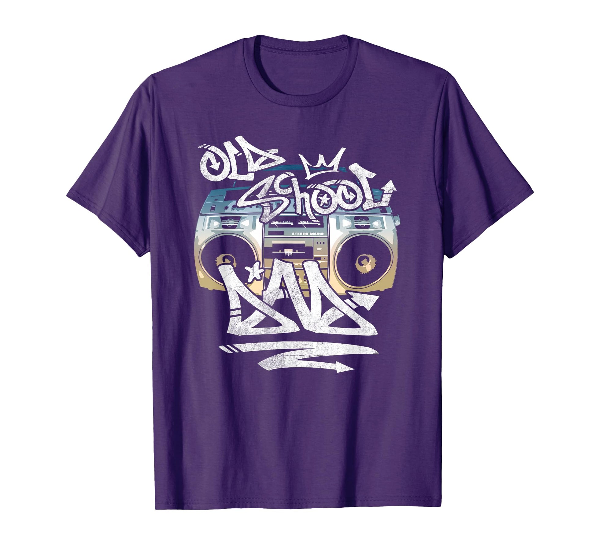 Old School Dad Boombox T-Shirt - Custom Art Print for Adults - T-Shirt, Sweatshirt, Hoodie