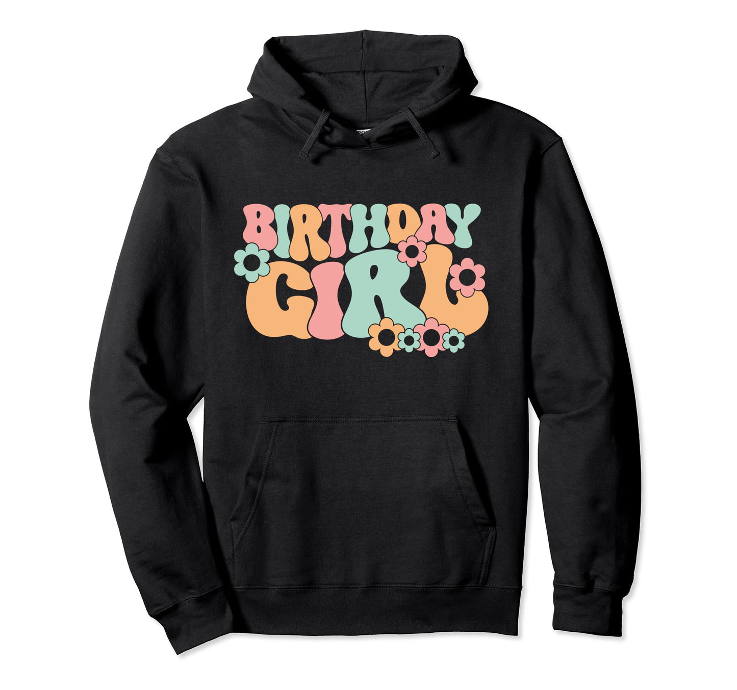 Groovy Birthday Party Boho Hippie Wavy Hoodie - Custom Art Print Unisex - T-Shirt, Sweatshirt, Hoodie