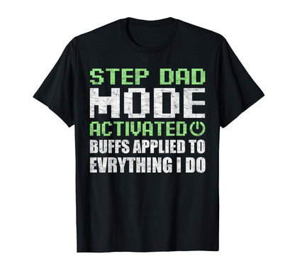 Gamer Stepdad Fathers Day Step Dad T-Shirt - Minimalist Print Men Women - T-Shirt, Sweatshirt, Hoodie