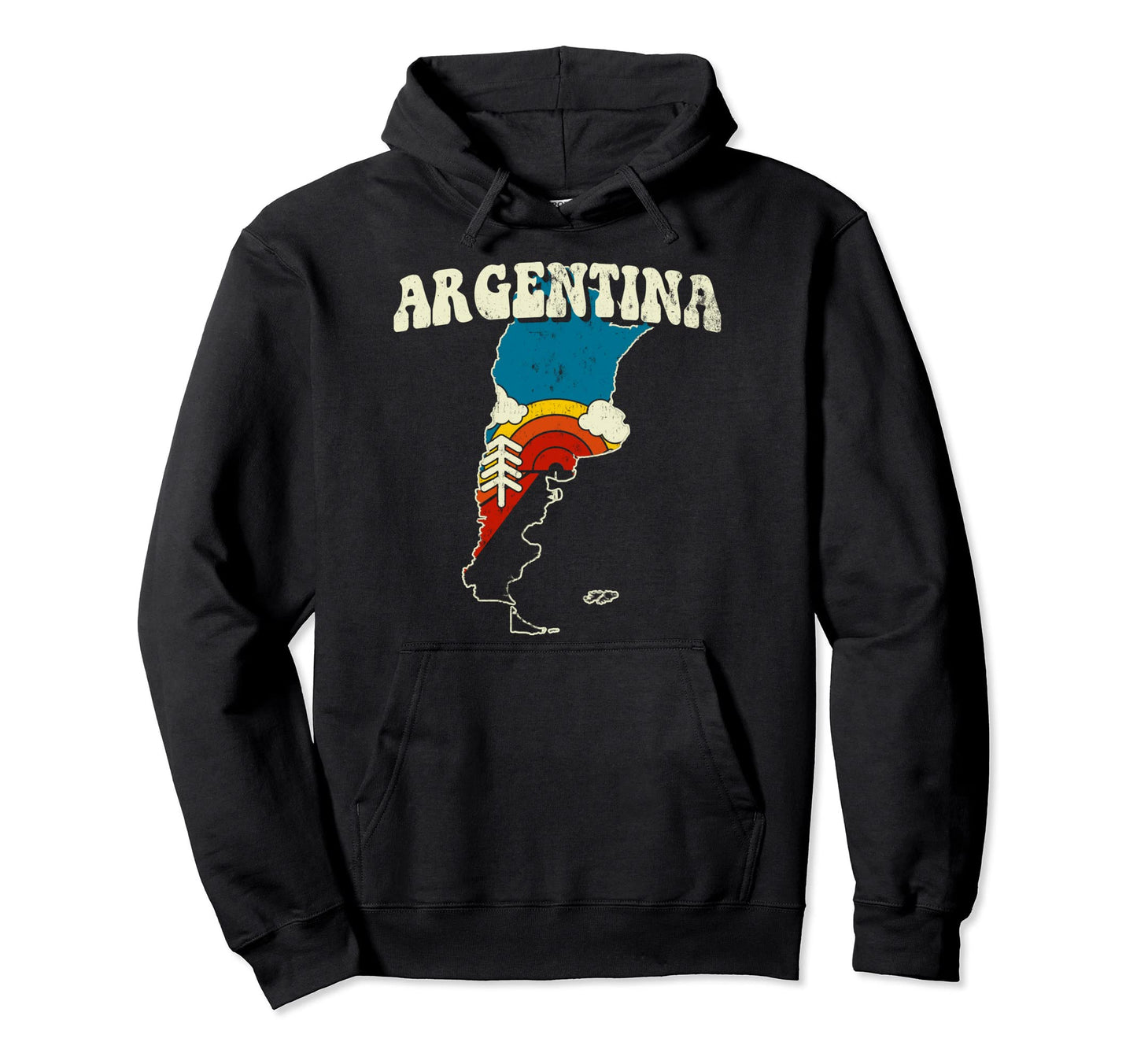 Argentina Argentinian Country Rainbow Hoodie - Minimalist Print Men Women - T-Shirt, Sweatshirt, Hoodie