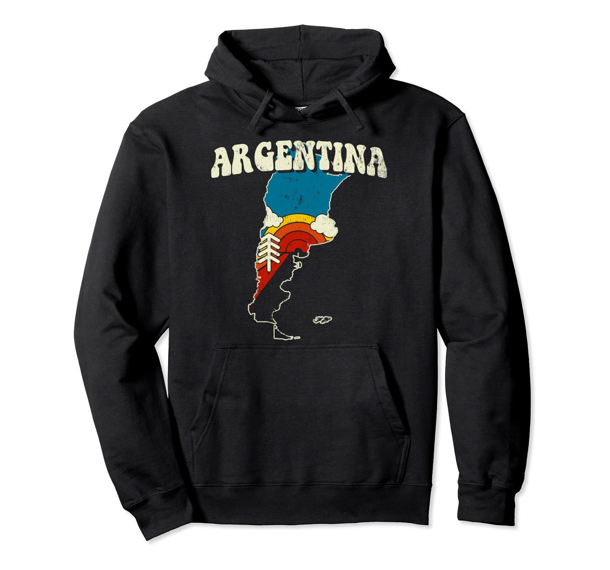 Argentina Argentinian Country Rainbow Hoodie - Minimalist Print Men Women - T-Shirt, Sweatshirt, Hoodie
