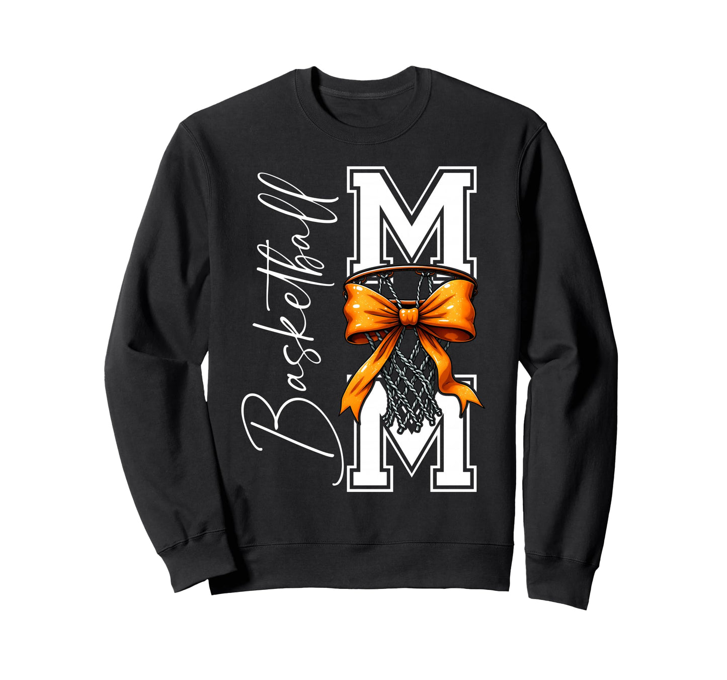 Basketball Mom Game Day Funny Sweatshirt - Minimalist Print for Adults - T-Shirt, Sweatshirt, Hoodie