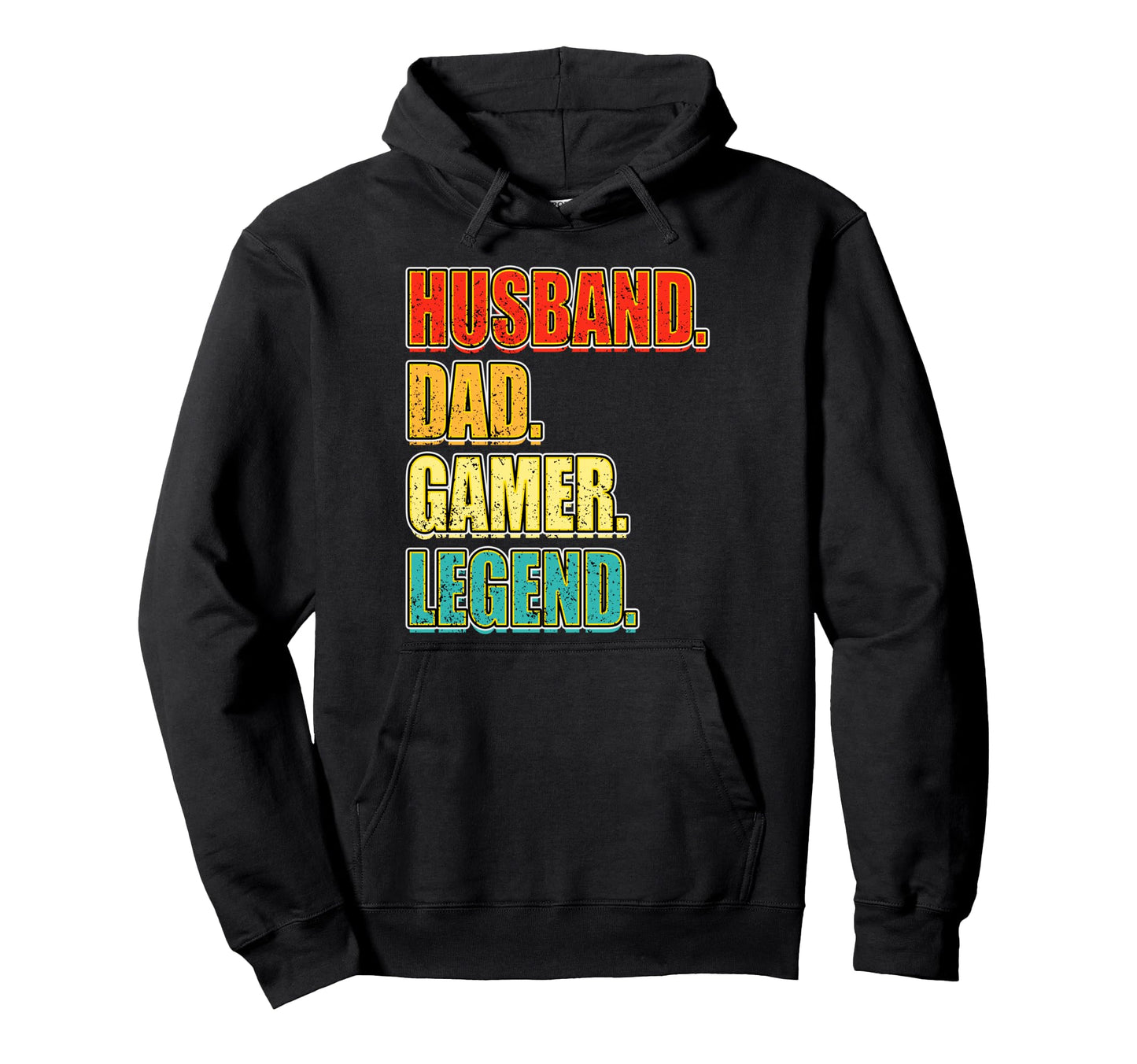 Husband Dad Gamer Legend Fathers Day Hoodie - Unique Graphic for Adults - T-Shirt, Sweatshirt, Hoodie
