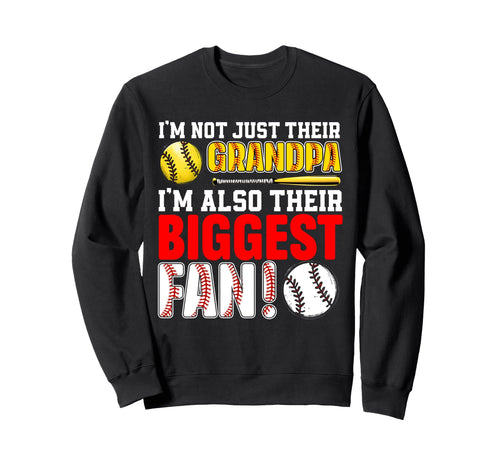 Their Biggest Fan Baseball Softball Sweatshirt - Unique Graphic for Adults - T-Shirt, Sweatshirt, Hoodie