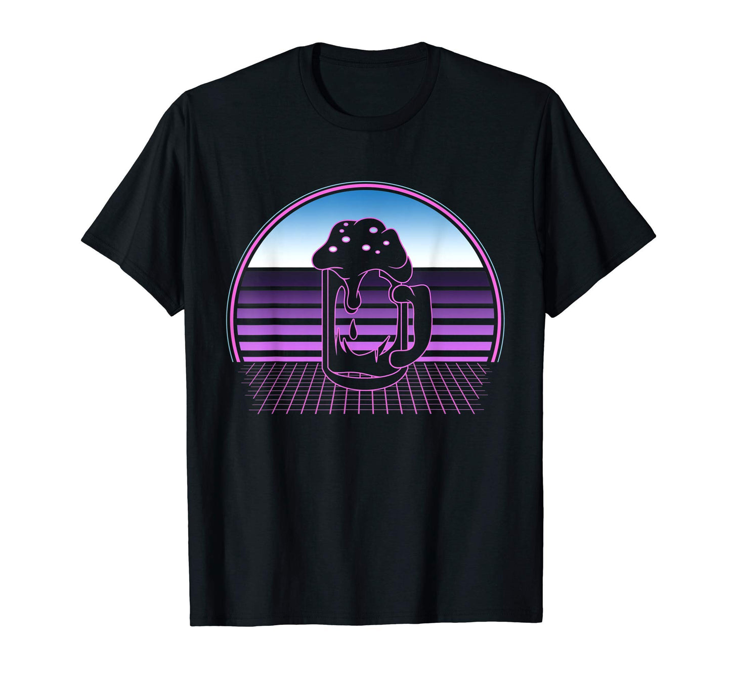 Beer 80S Vaporwave Aesthetic T-Shirt - Novelty Apparel for Adults - T-Shirt, Sweatshirt, Hoodie