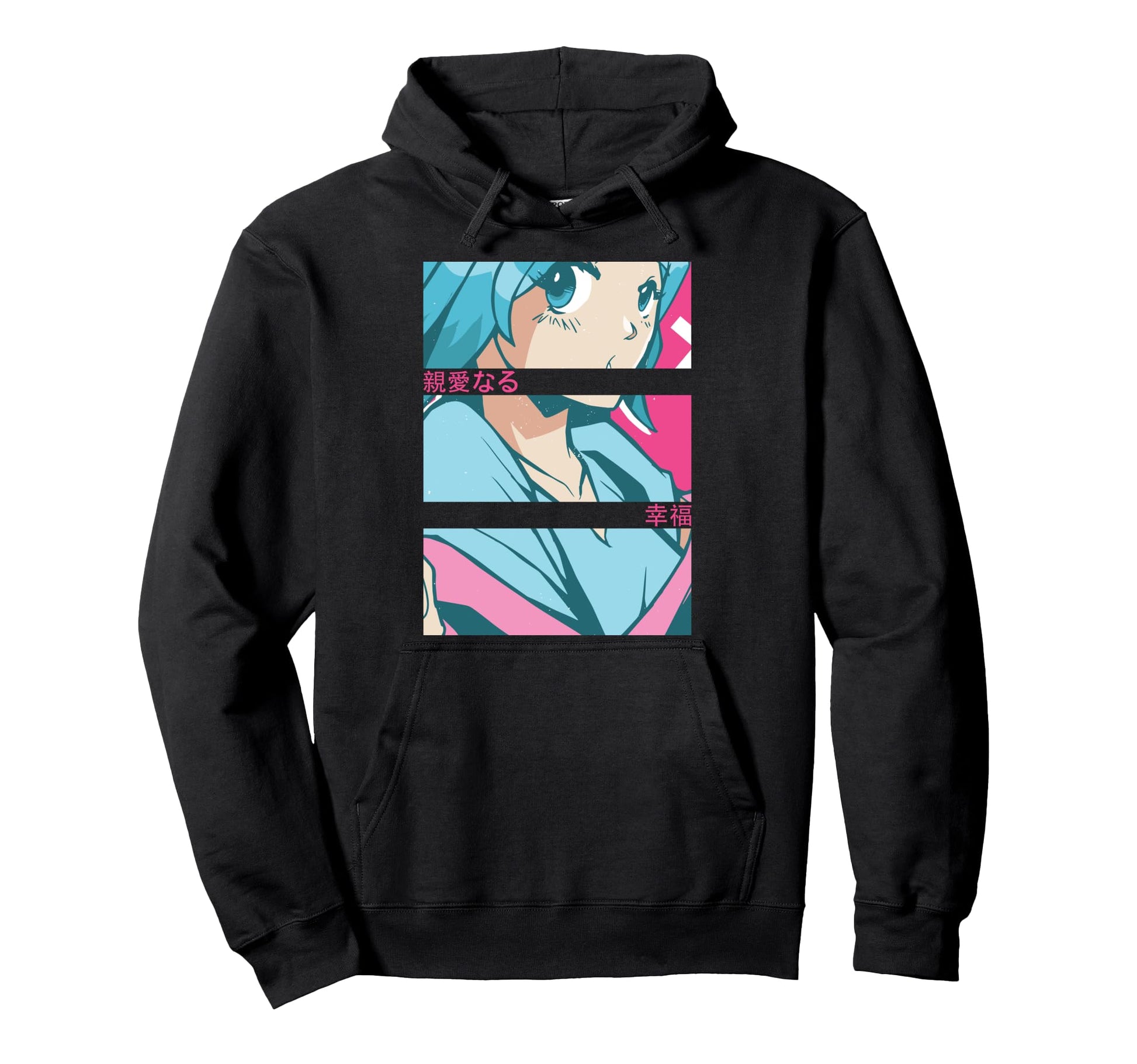 Anime Eyes Japan Culture Art Japanese Hoodie - Minimalist Print Unisex - T-Shirt, Sweatshirt, Hoodie