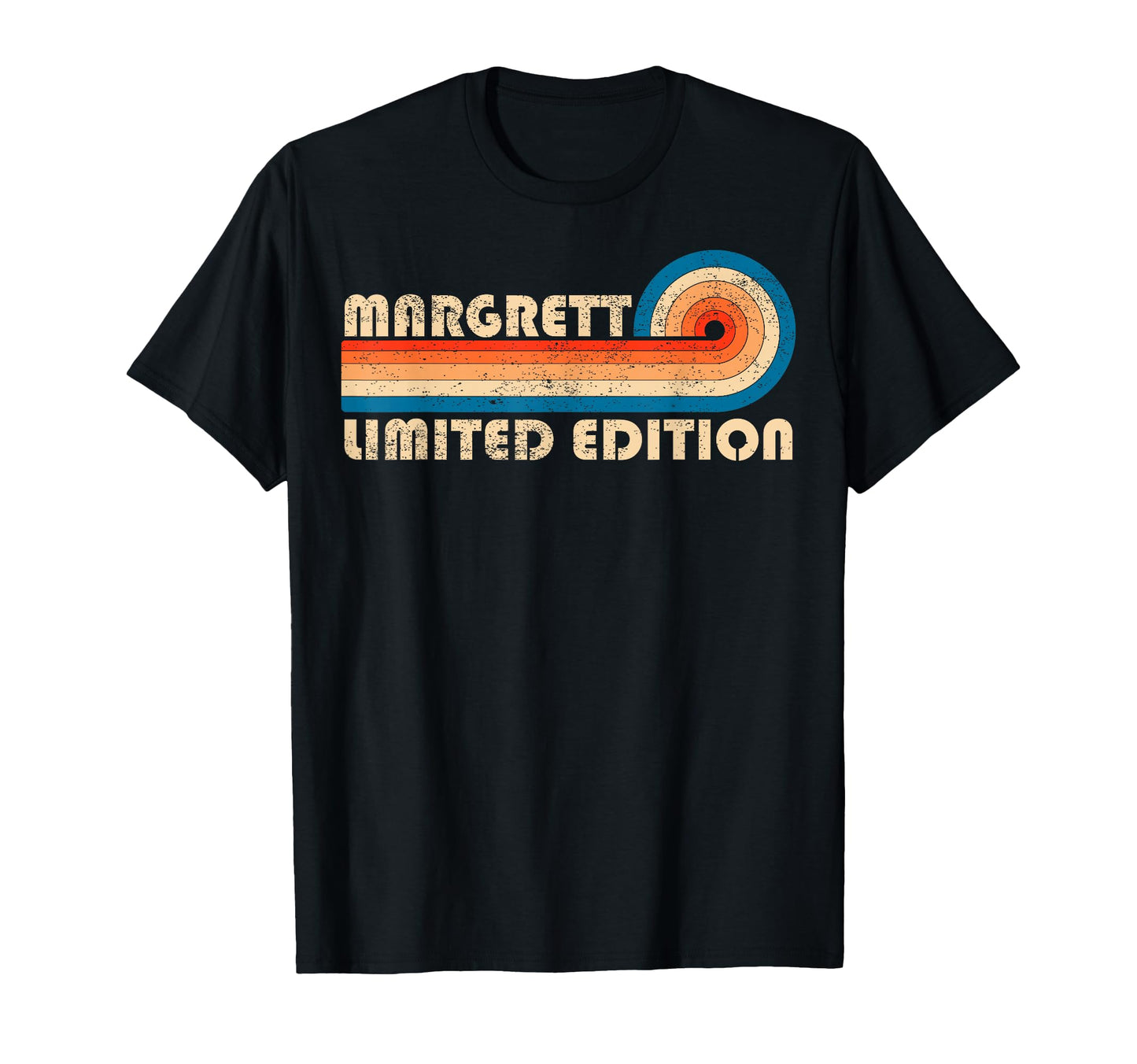 Margrett 70S 80S Sunset Stripe T-Shirt - Graphic Print Unisex - T-Shirt, Sweatshirt, Hoodie