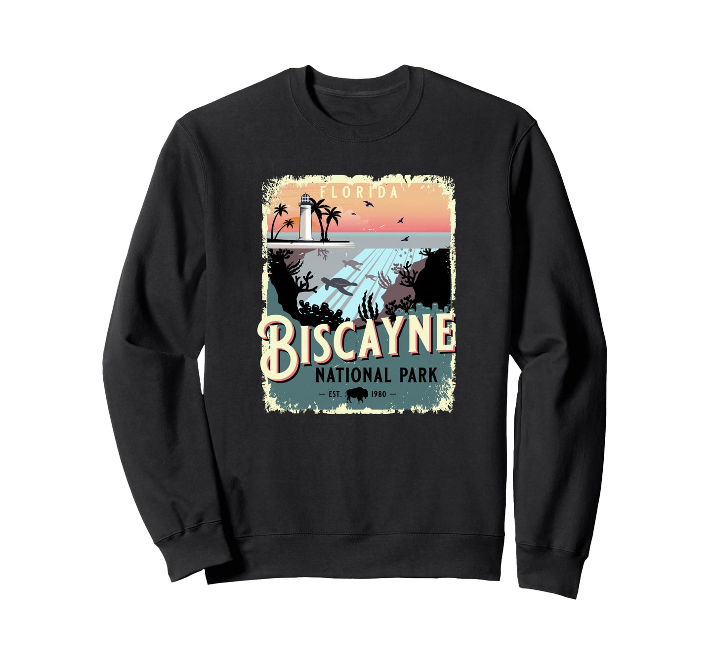 Biscayne National Park Florida Usa Sweatshirt - Fun Novelty Design Unisex - T-Shirt, Sweatshirt, Hoodie