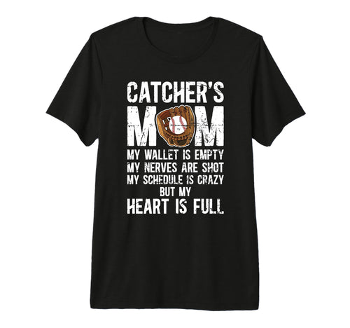 Catchers Mom Baseball Catcher Mom T-Shirt - Novelty Apparel for Adults - T-Shirt, Sweatshirt, Hoodie