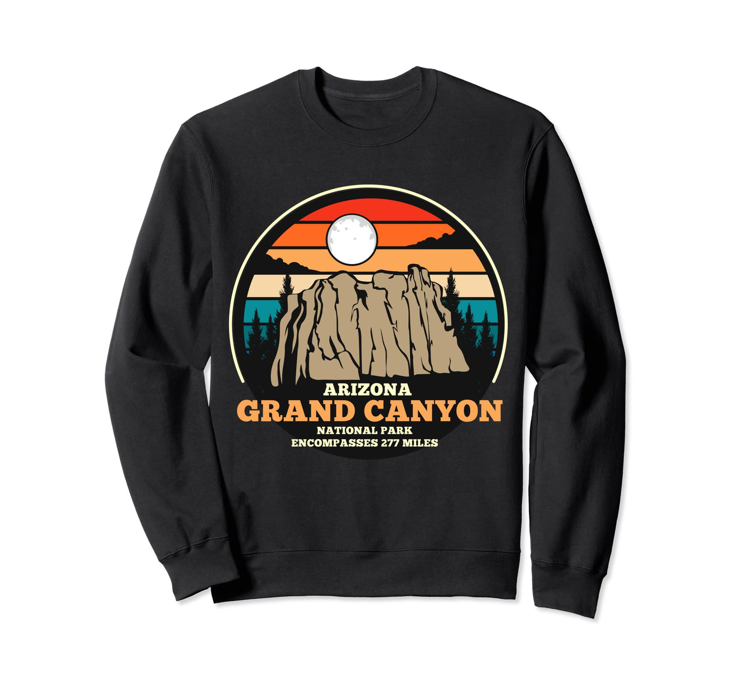 R2R Rim2Rim Grand Canyon Sweatshirt - Aesthetic Graphic for Adults - T-Shirt, Sweatshirt, Hoodie