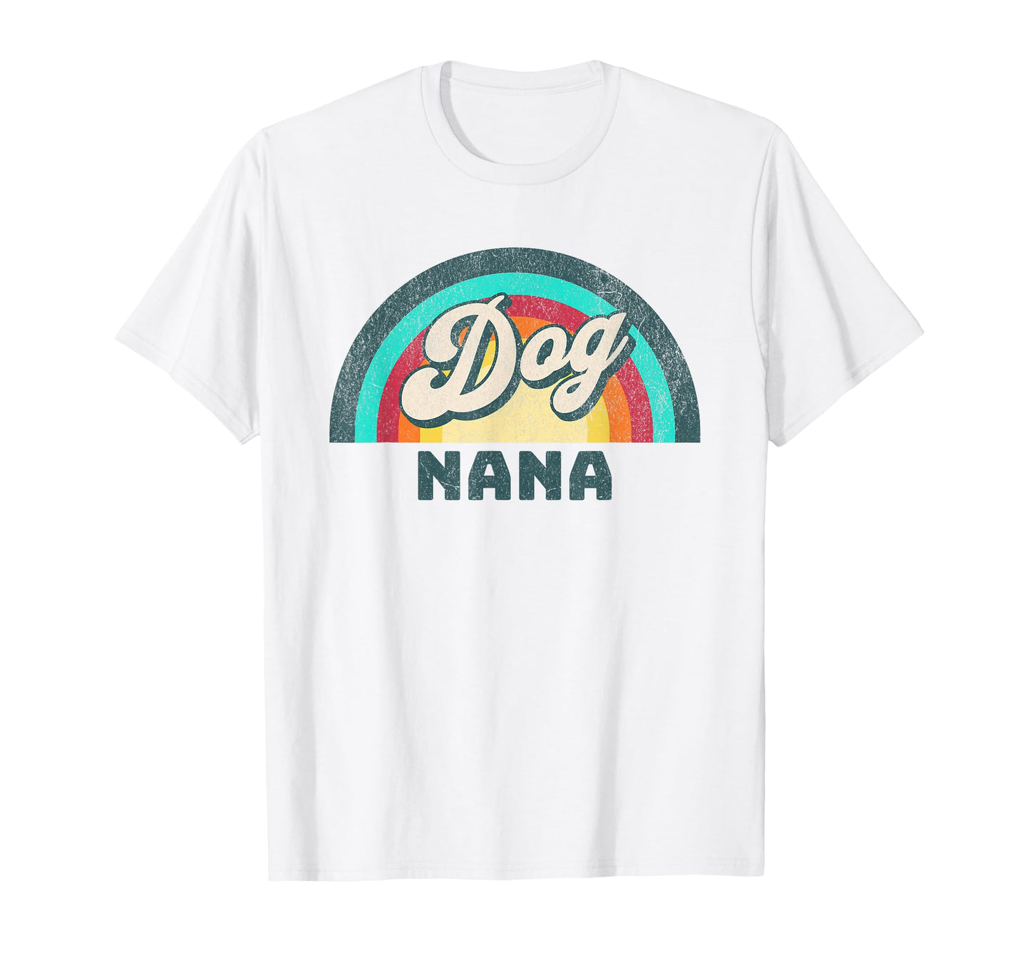 Dog Nana Rainbow T-Shirt - Custom Art Print Unisex - T-Shirt, Sweatshirt, Hoodie