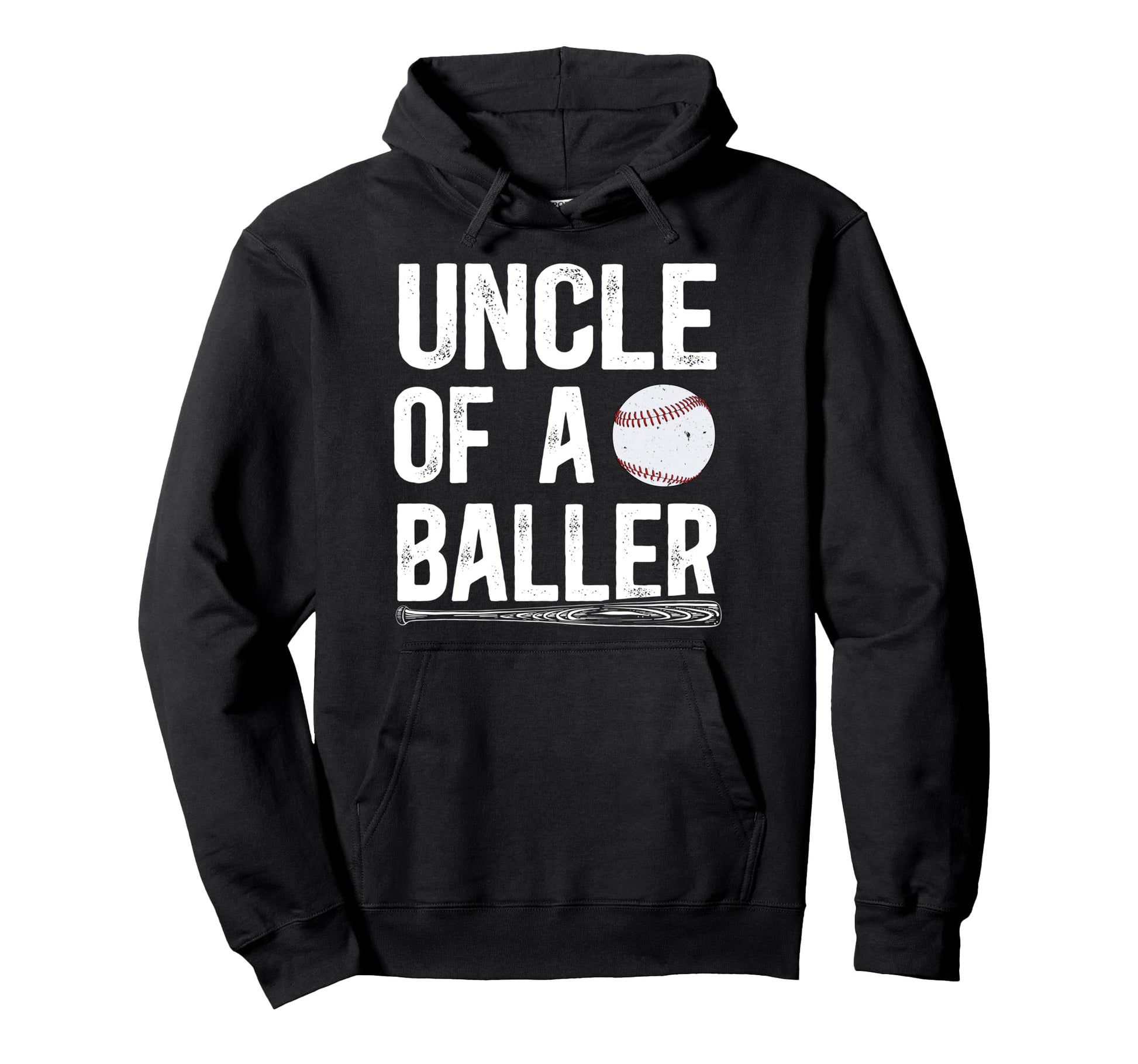 Uncle Baller Baseball Uncle Baseball Player Hoodie - Unique Graphic Unisex - T-Shirt, Sweatshirt, Hoodie