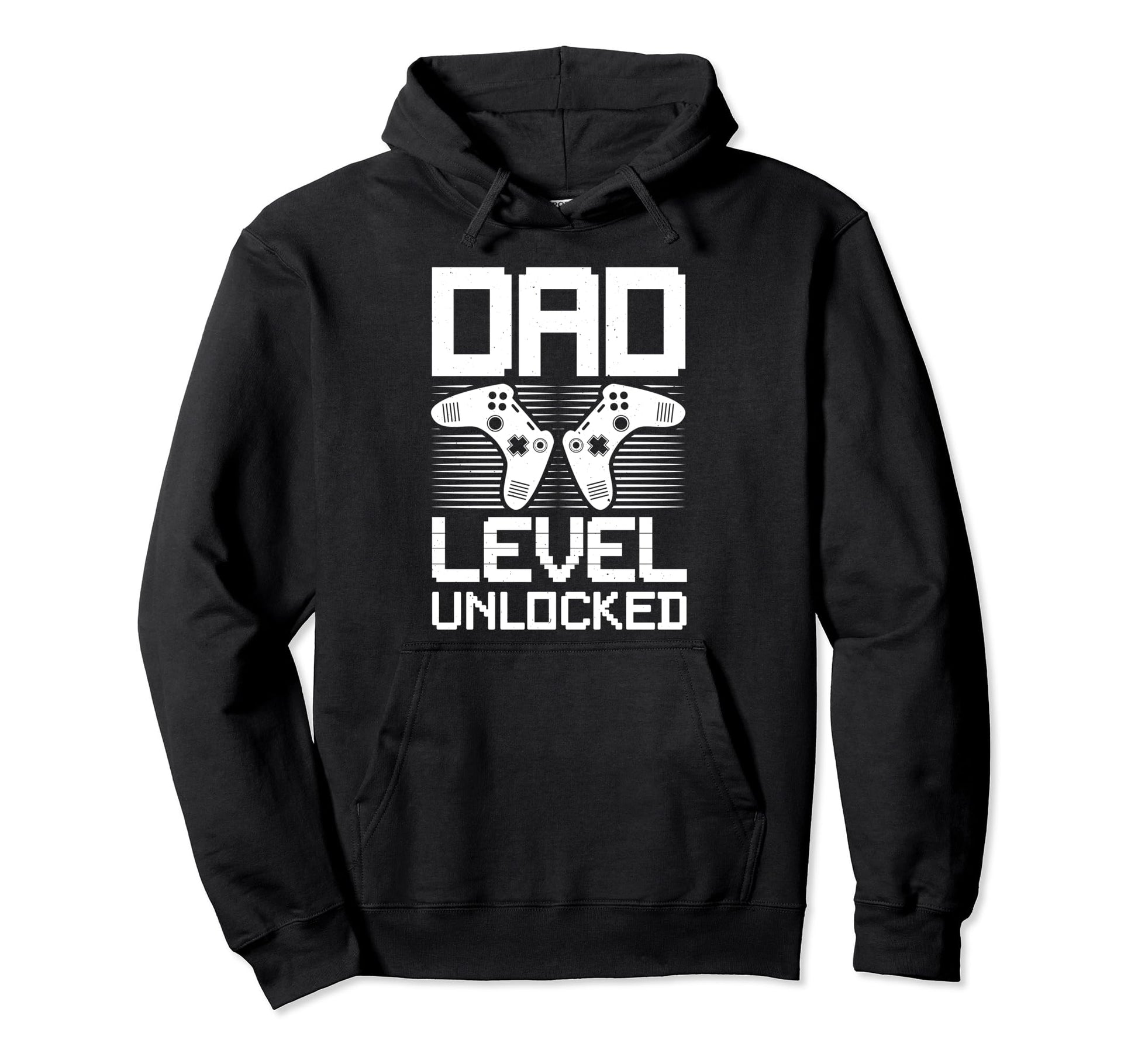 Dad Level Unlocked Gamer Dad Fathers Day Hoodie - Graphic Print for Adults - T-Shirt, Sweatshirt, Hoodie